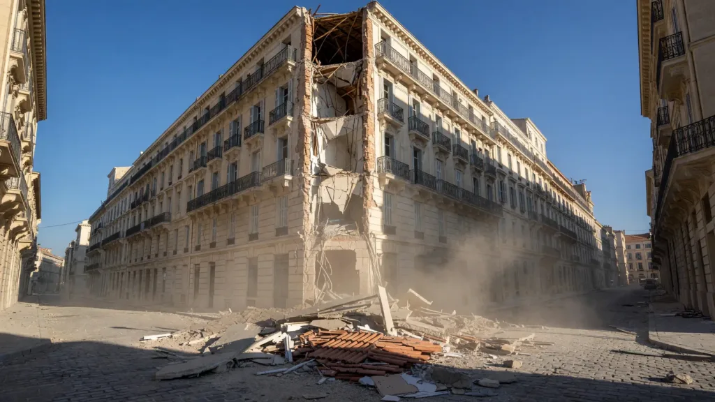 Marseille : effondrement de planchers à Noailles, 6 blessés par…