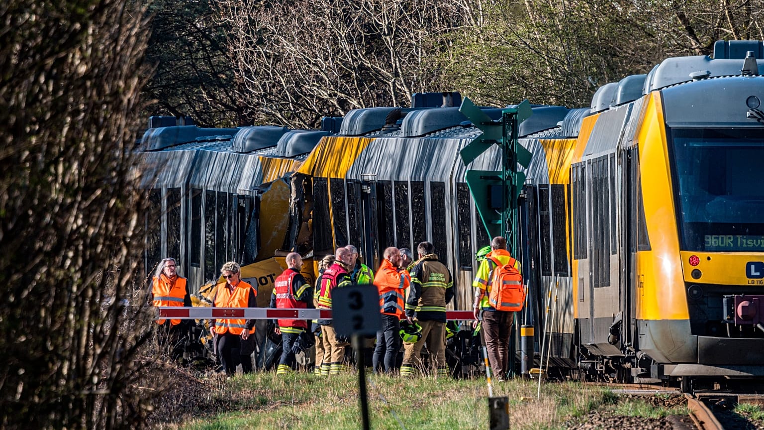 Vidéo. Collision de deux trains au nord de Copenhague, 18 personnes blessées  | Euronews