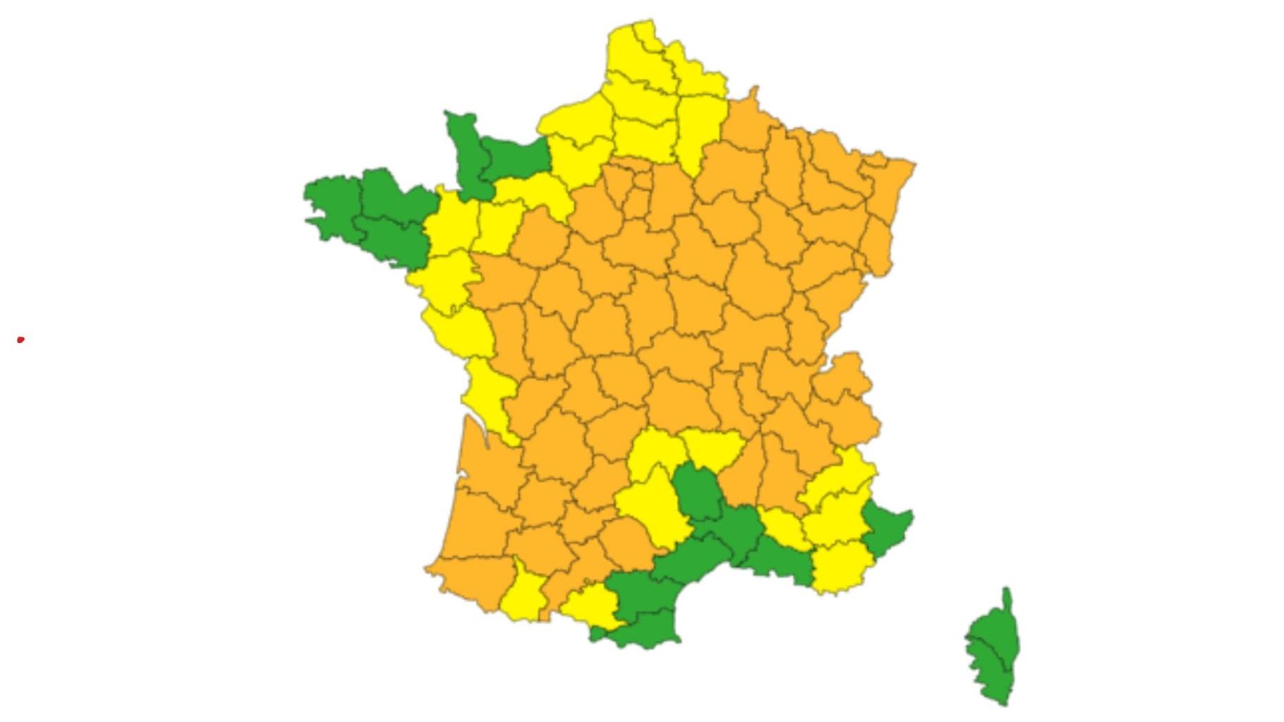 Météo : 60 départements en vigilance orange canicule samedi, la moitié des  Français concernés