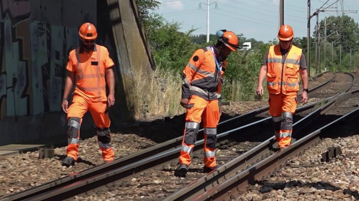 Canicule : avec des rails à 50°C, la SNCF surveille son réseau – franceinfo