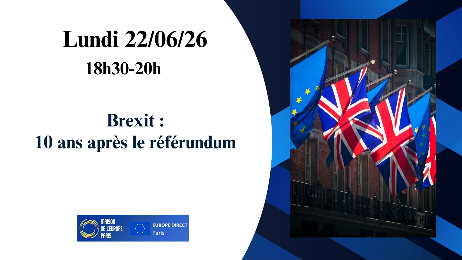 Brexit – 10 ans après le referendum – Maison de l'Europe de Paris – CIED