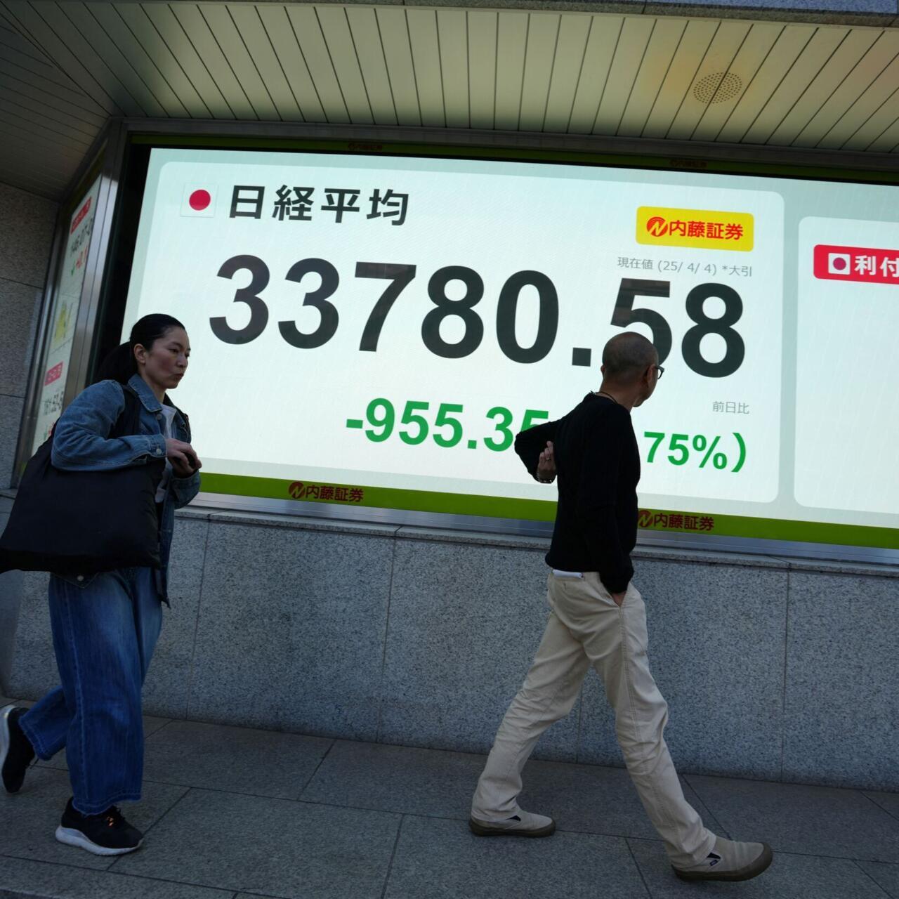 La Chine riposte aux droits de douane américains et fait chuter les marchés  financiers - France 24