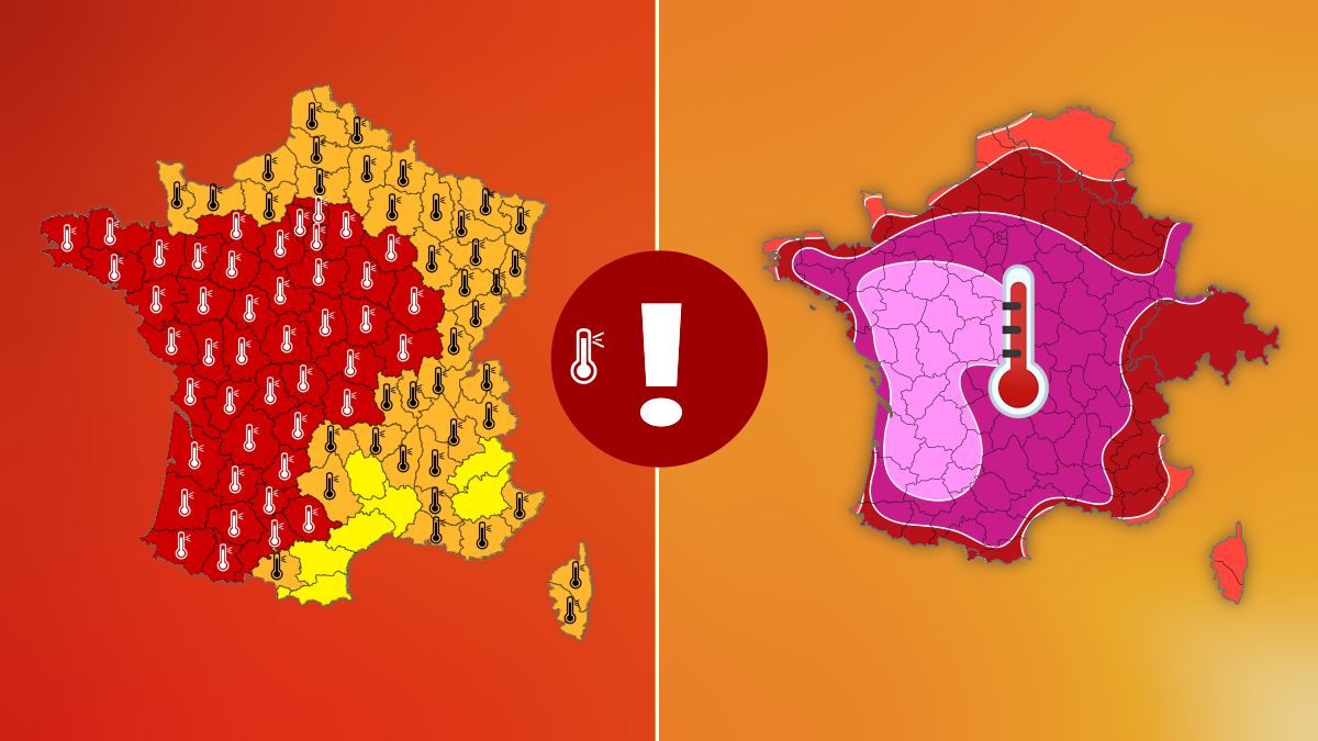 Vigilance rouge canicule : pointes de 40 à 43°C pendant plusieurs jours ! -  Météo Express