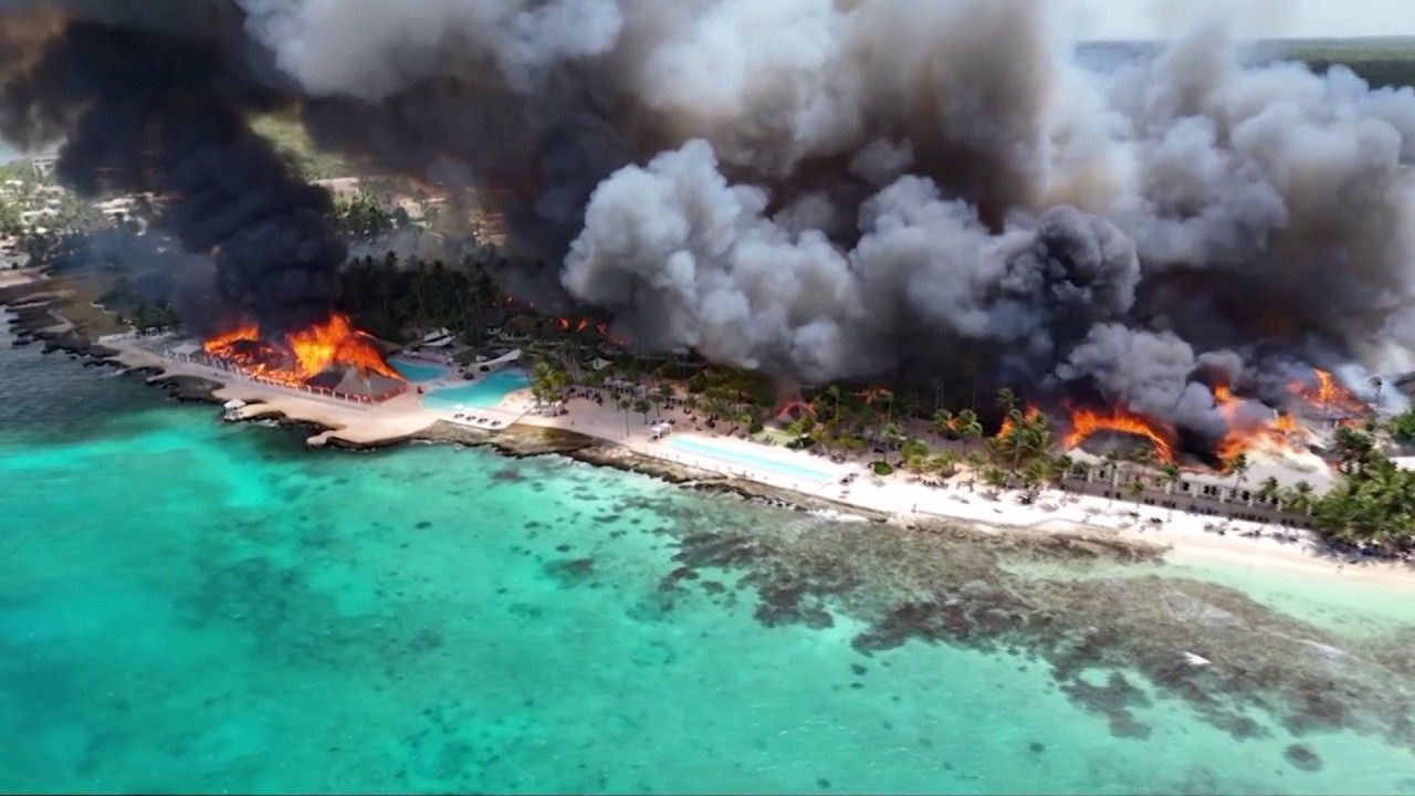 VIDÉO - République dominicaine : un mort et 1.700 évacués dans l'énorme incendie  d'un complexe hôtelier | TF1 Info