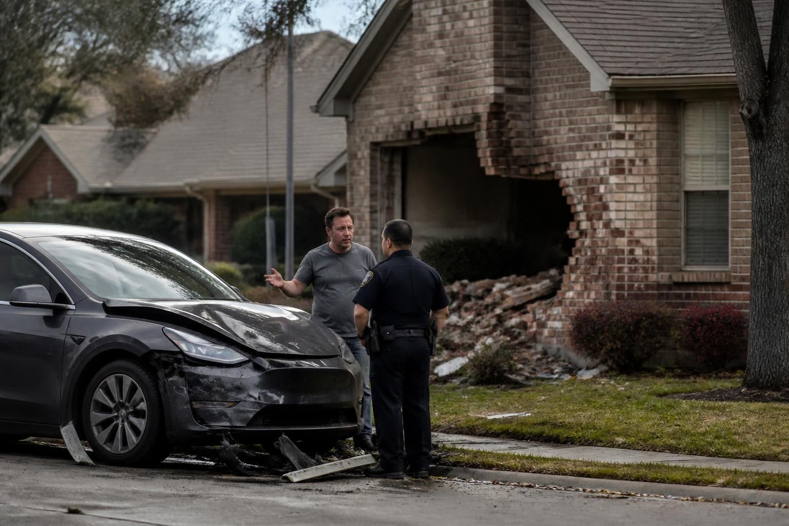 Accident à Katy : la Tesla en mode autopilote selon le conducteur