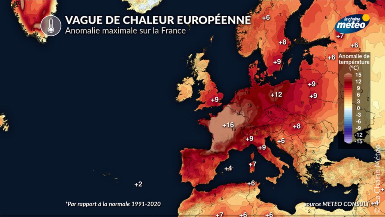 Canicule : pourquoi la France sera le pays le plus chaud d'Europe cette  semaine ? - Actualités La Chaîne Météo
