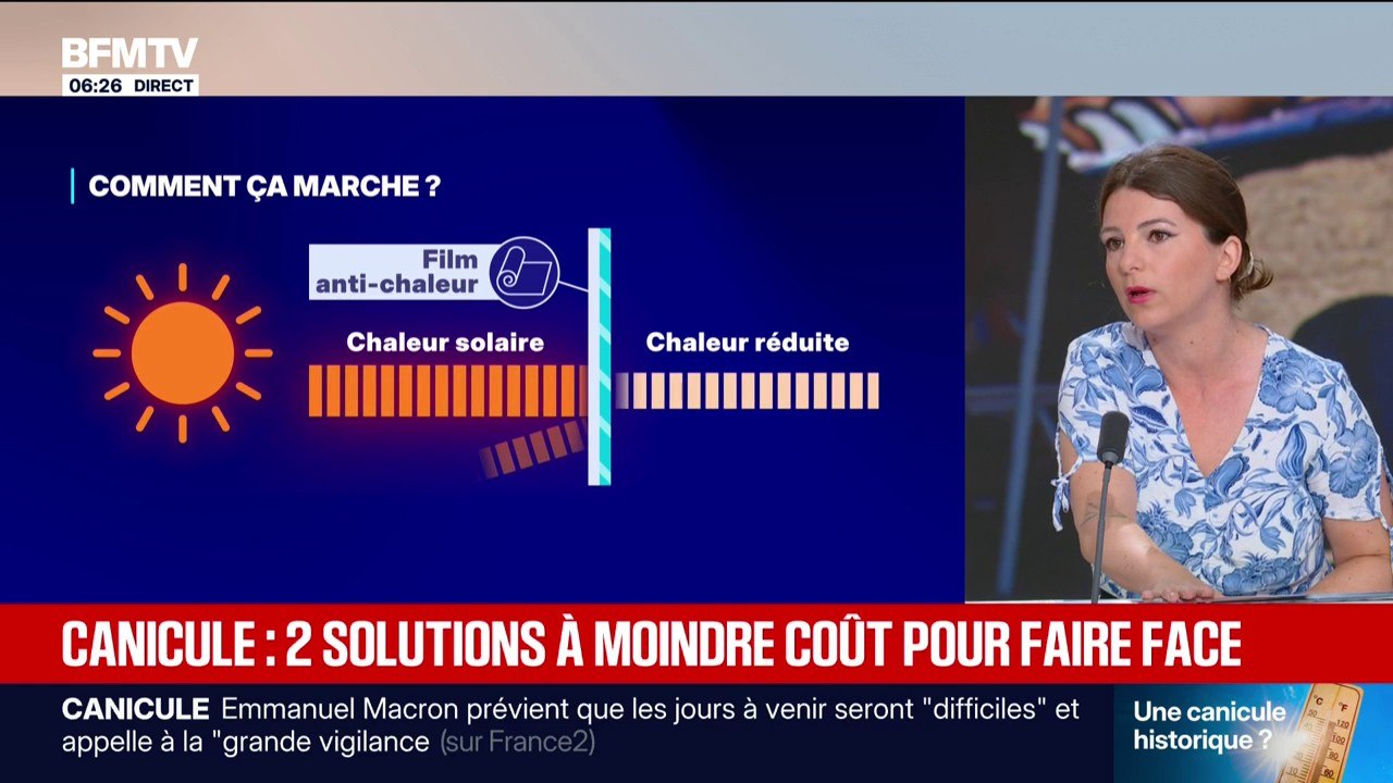 Rafraichisseur d'air, films anti-chaleur... Deux solutions à moindre coût  pour faire face à la canicule - Vidéo Dailymotion