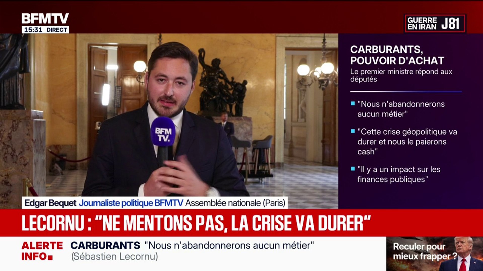 Guerre au Moyen-Orient: Sébastien Lecornu estime que la situation va  "durer" et que les "guerres hybrides ou directes vont se multiplier" -  Vidéo Dailymotion