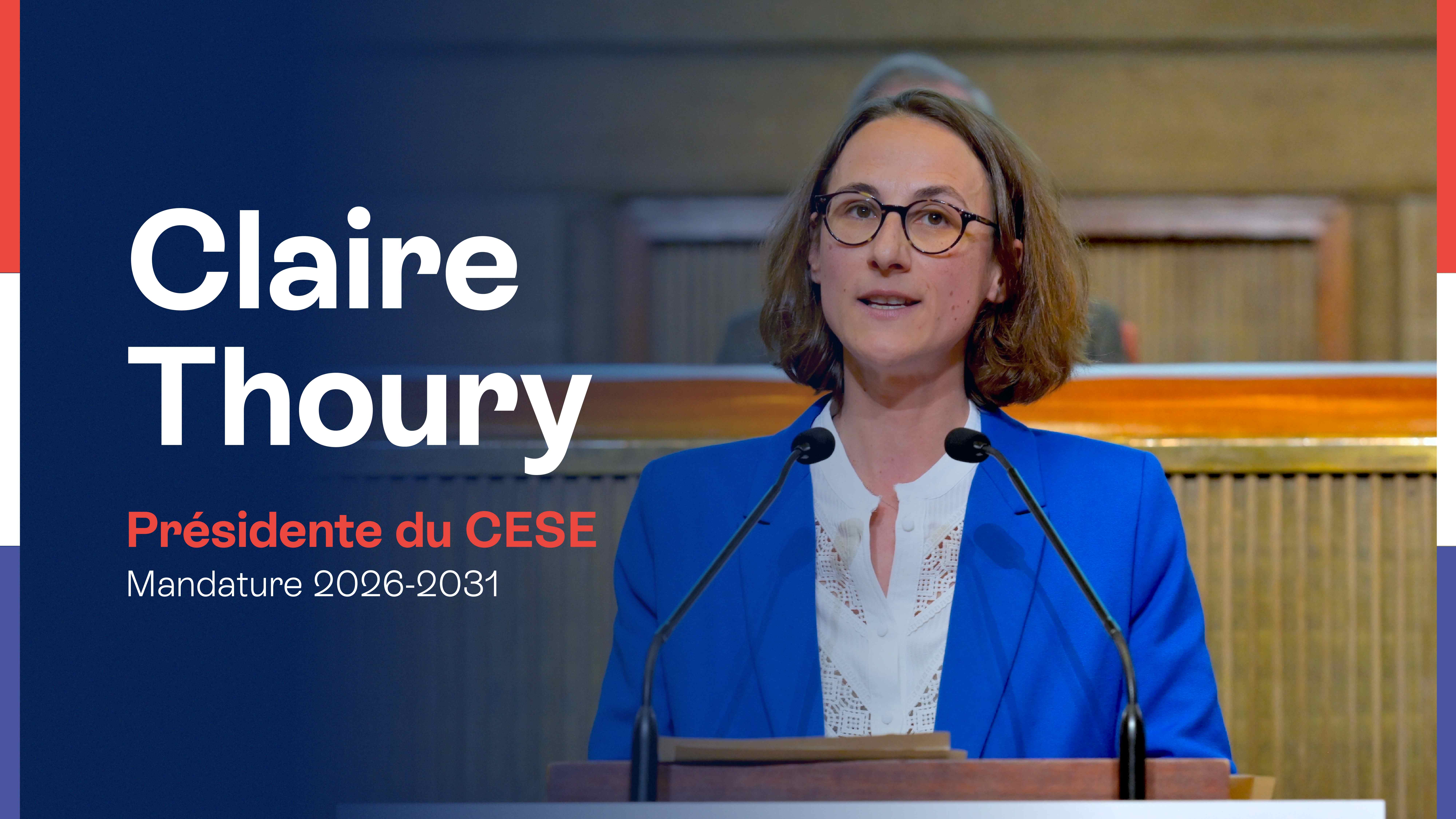 Claire Thoury, nouvelle Présidente du CESE | Le Conseil économique social  et environnemental
