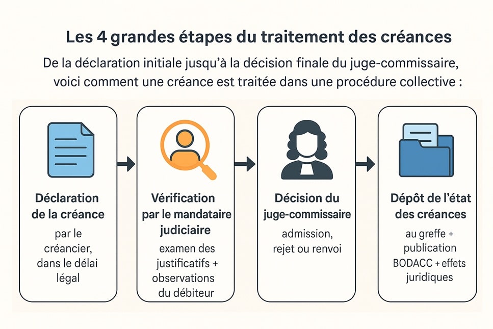 Dépôt de l'état des créances : guide complet 2026