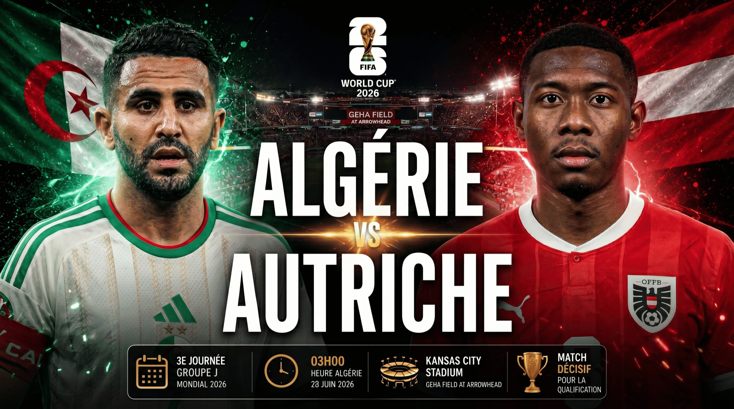 Algérie – Autriche : horaire, chaîne et enjeux du Mondial 2026 | Zoom  Algérie