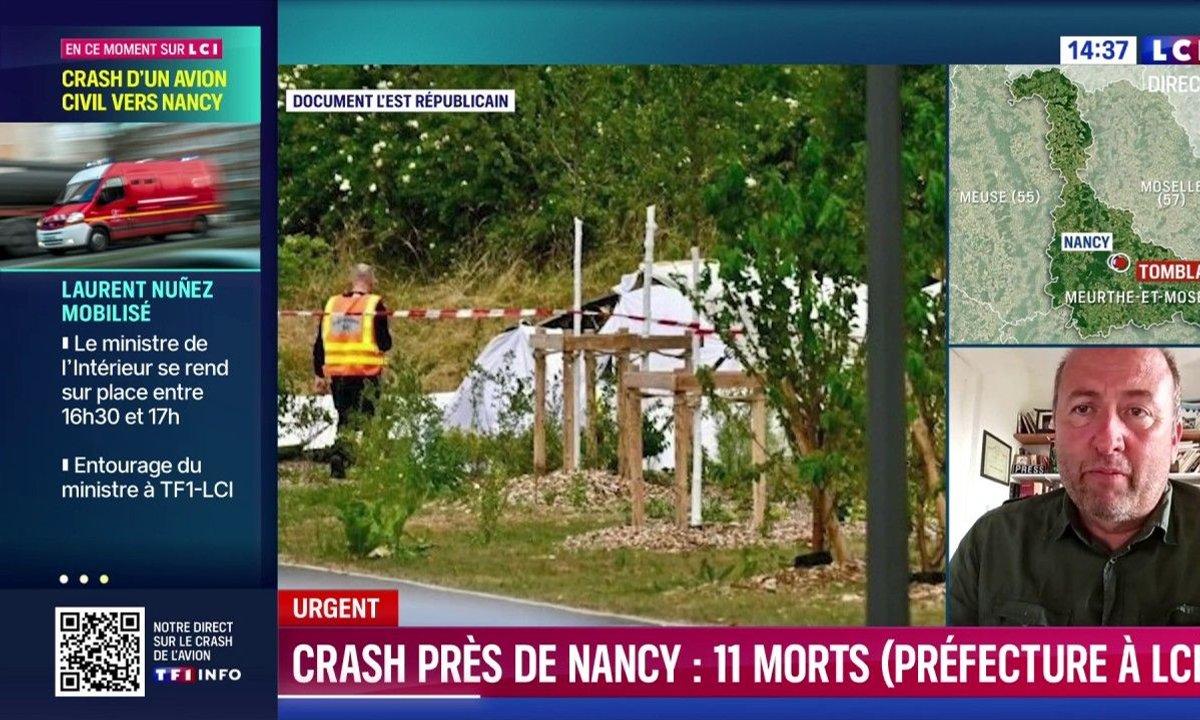 Onze morts dans le crash d'un avion à Tomblaine : "Si on n'a pas de boîte  noire, on ne saura pas si c'est le moteur qui s'est arrêté", explique  François Nénin sur