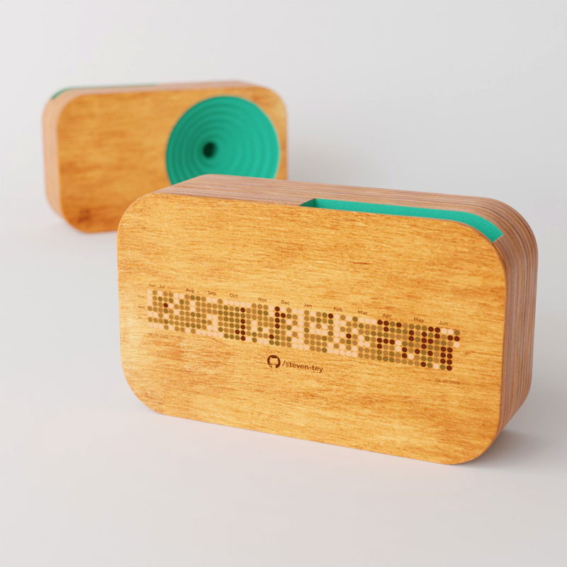 GitHub Profile engraved TWS / handcrafted & plastic Free