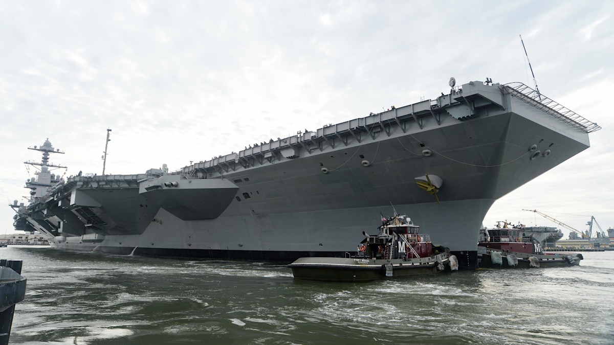 Supercarrier USS Gerald R. Ford To Act As Floating Nuclear Power Plant For  Facilities On Land