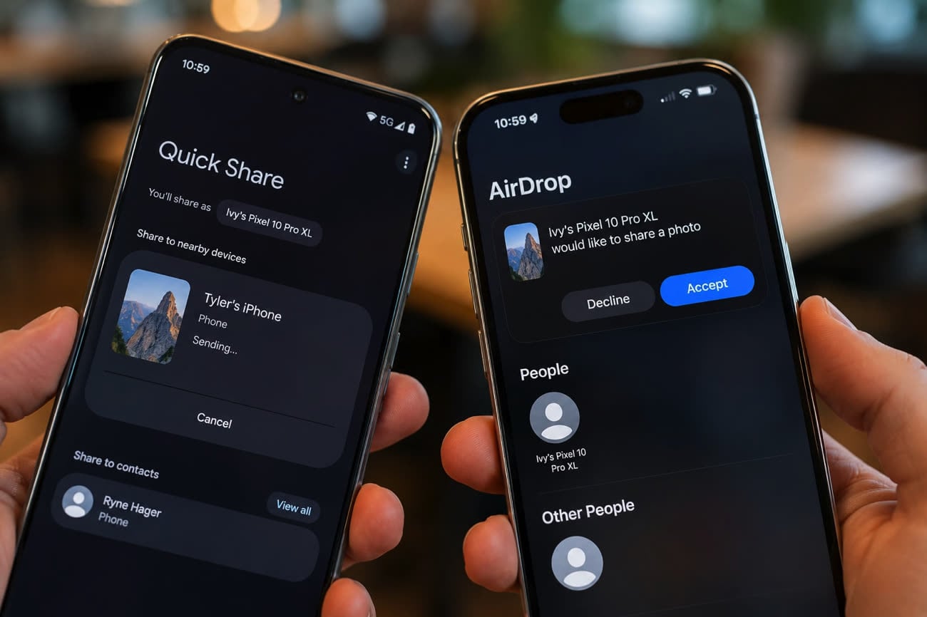 Partage de fichiers : l'interopérabilité entre Quick Share et AirDrop gagne  du terrain - iGeneration