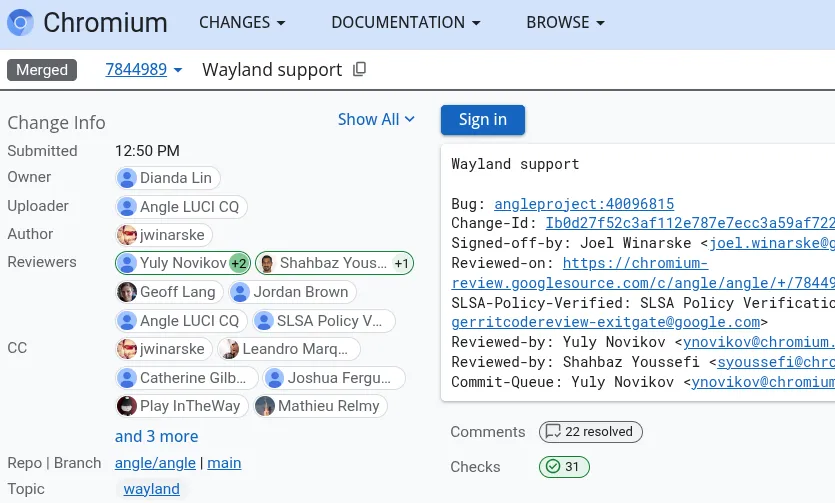 Google's ANGLE Merges Wayland Support, Unblocking Chromium Embedded  Framework On Wayland - Phoronix