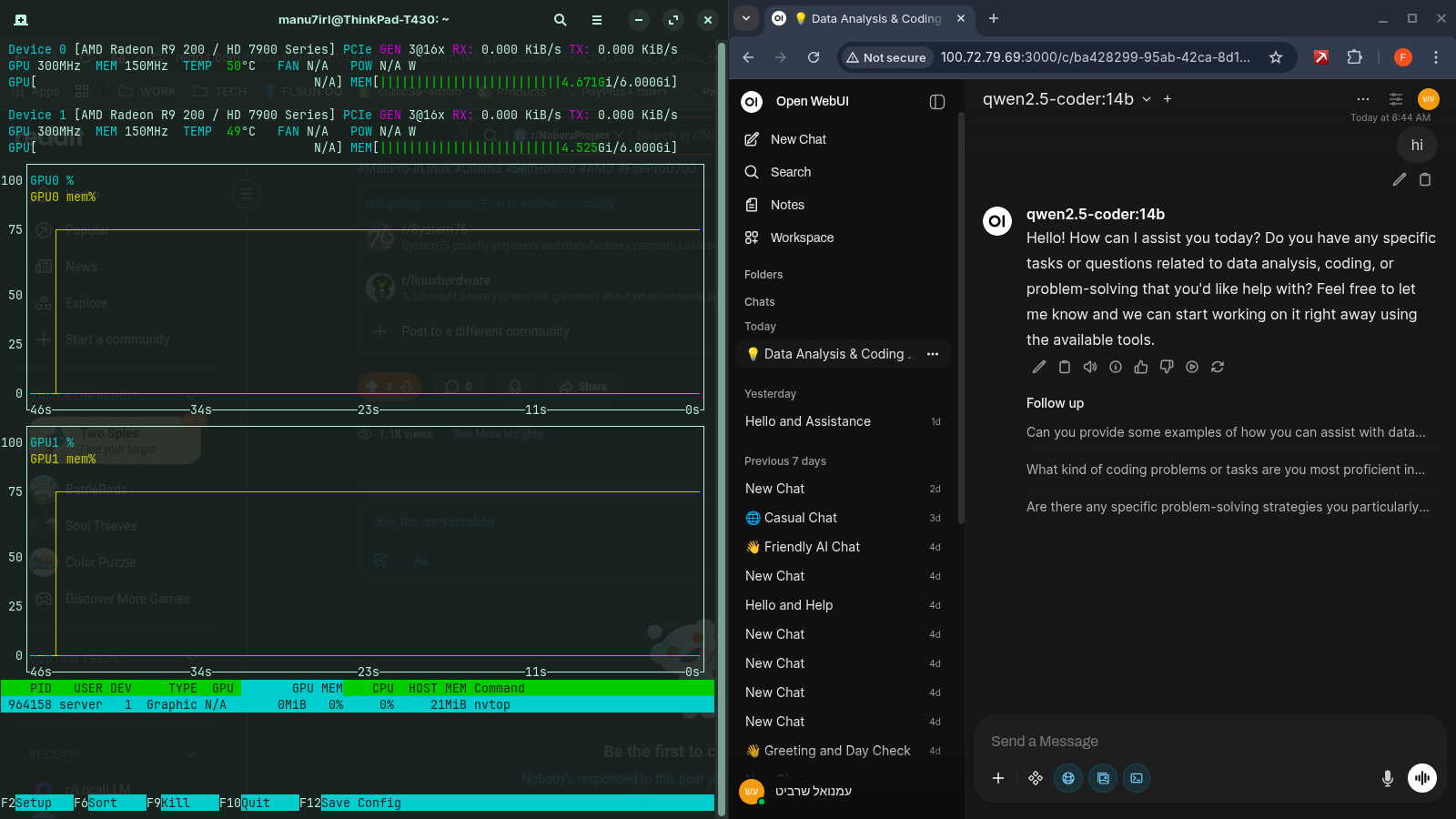 Full GPU Acceleration for Ollama on Mac Pro 2013 (Dual FirePro D700) -  Linux : r/NobaraProject