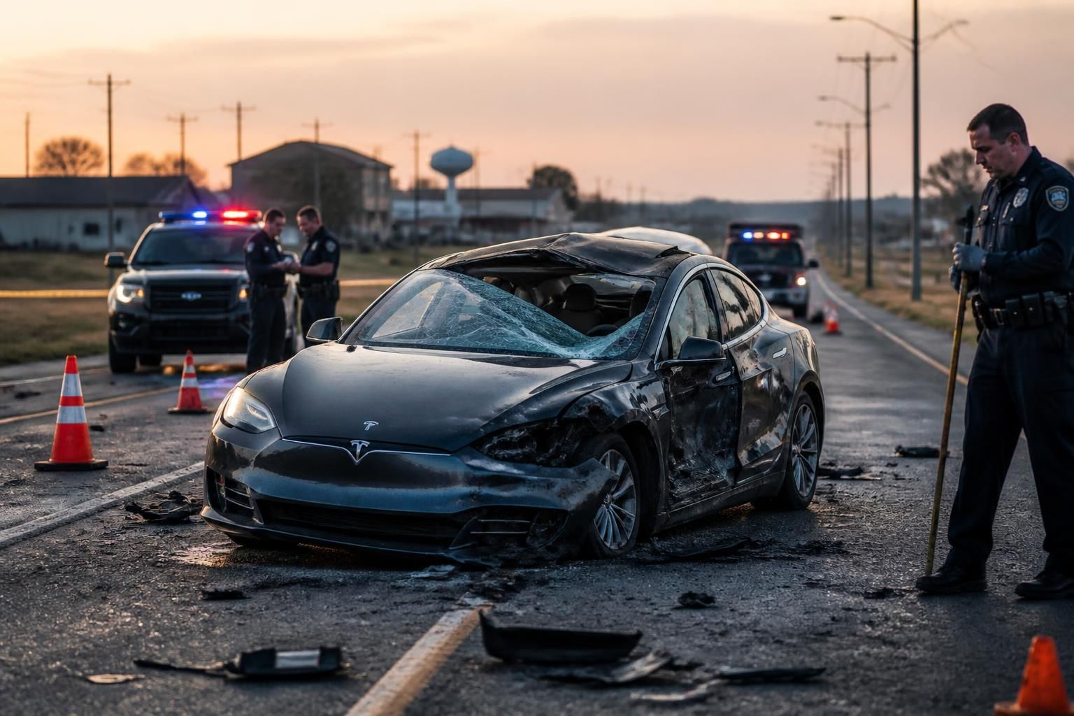 Tesla au Texas : un accident mortel provoque un choc légal