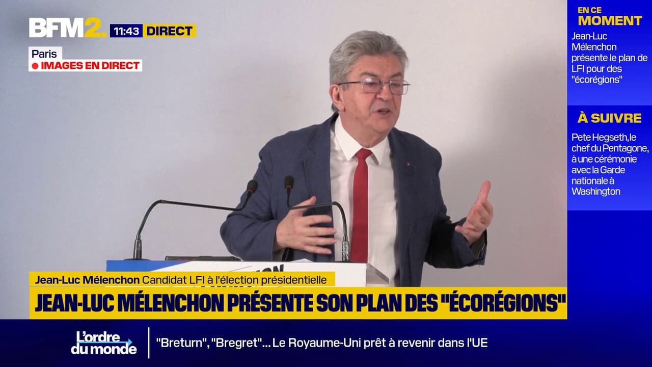 Plan des "écorégions": "Nous aurions besoin de l'appui des écologistes", assume Jean-Luc Mélenchon