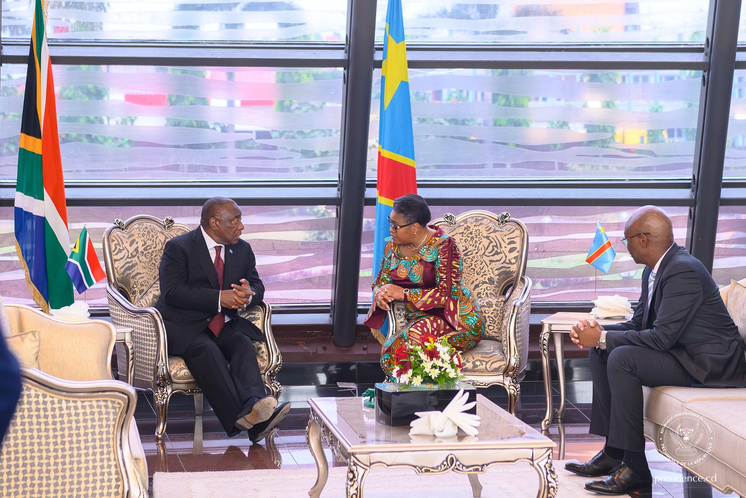Ebola : Le Président Sud-africain Cyril Ramaphosa effectue une visite de travail à Kinshasa - Présidence RDC