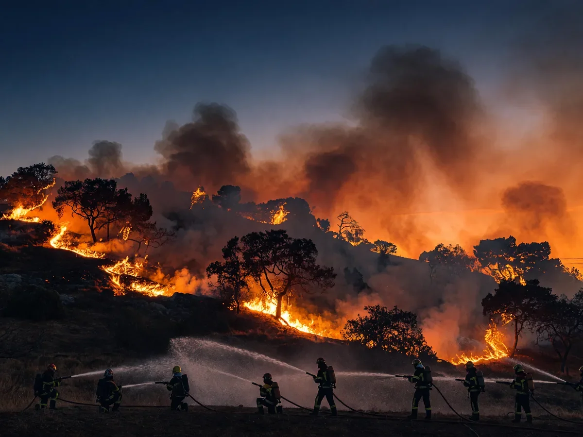 Incendie à Villeneuve-d'Allier : 108 hectares brûlés, 250…