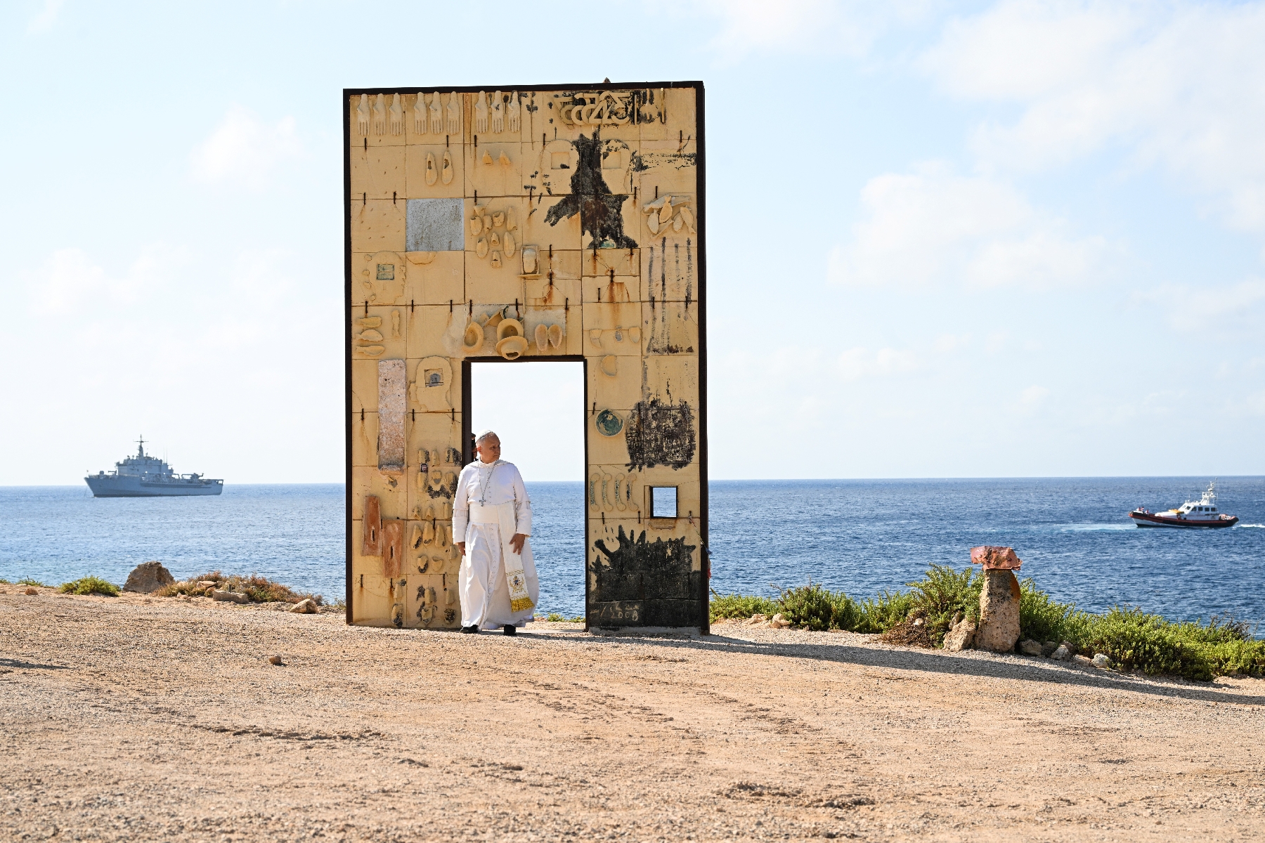 A Lampedusa, le pape exhorte l'Europe à agir davantage pour protéger les migrants