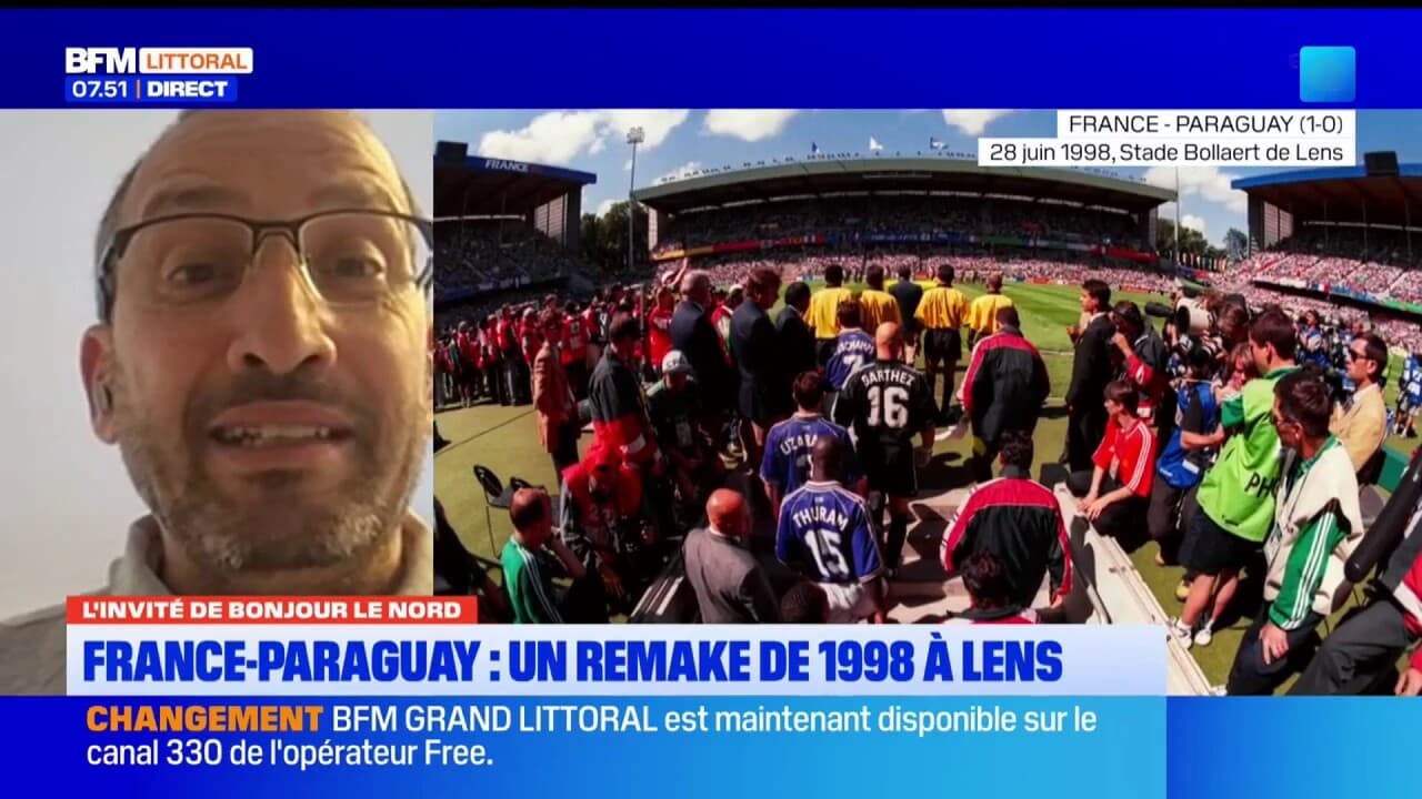 France-Paraguay, une affiche qui a déjà eu lieu à Lens en 1998