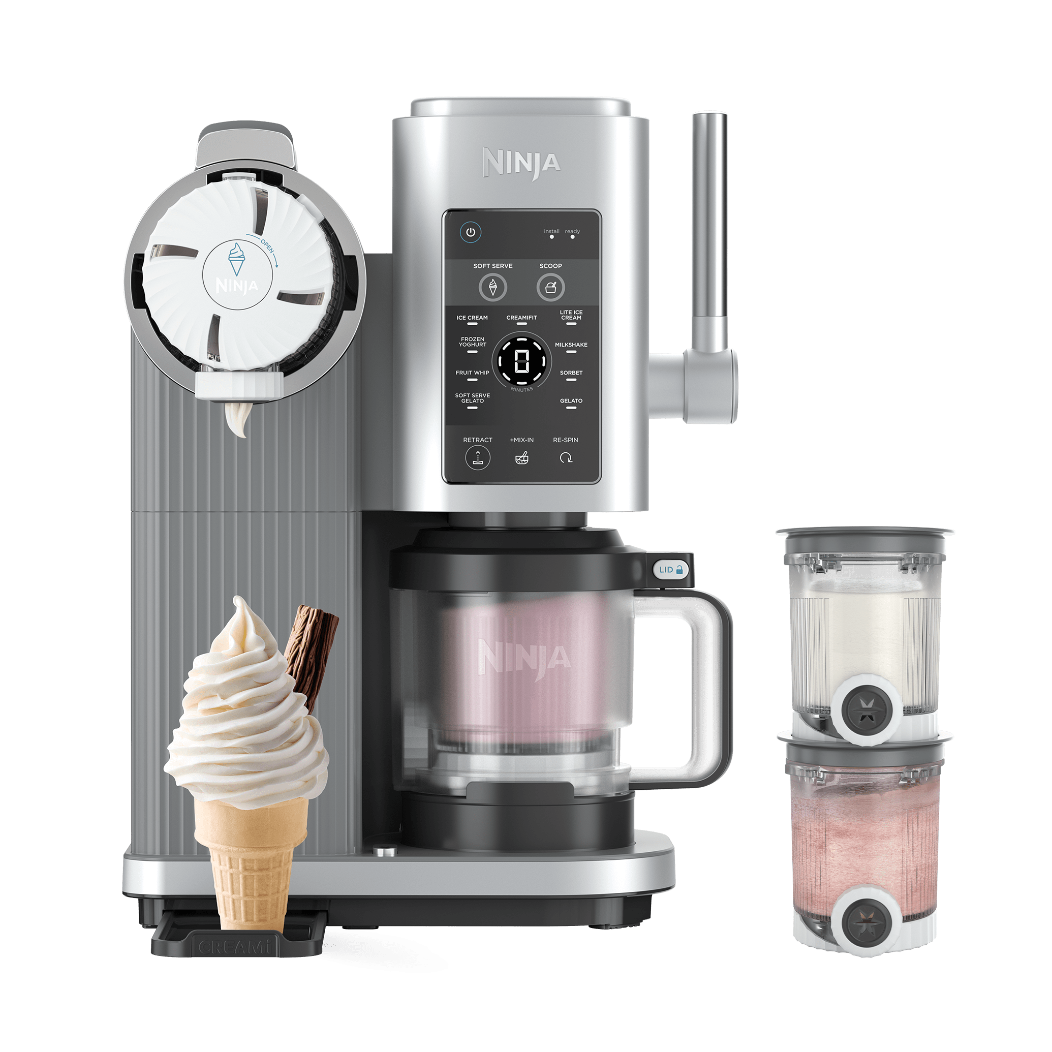 Pack Machine à glaces à l'italienne Ninja® Creami® Scoop & Swirl​ et 4 pots | SharkNinja FR