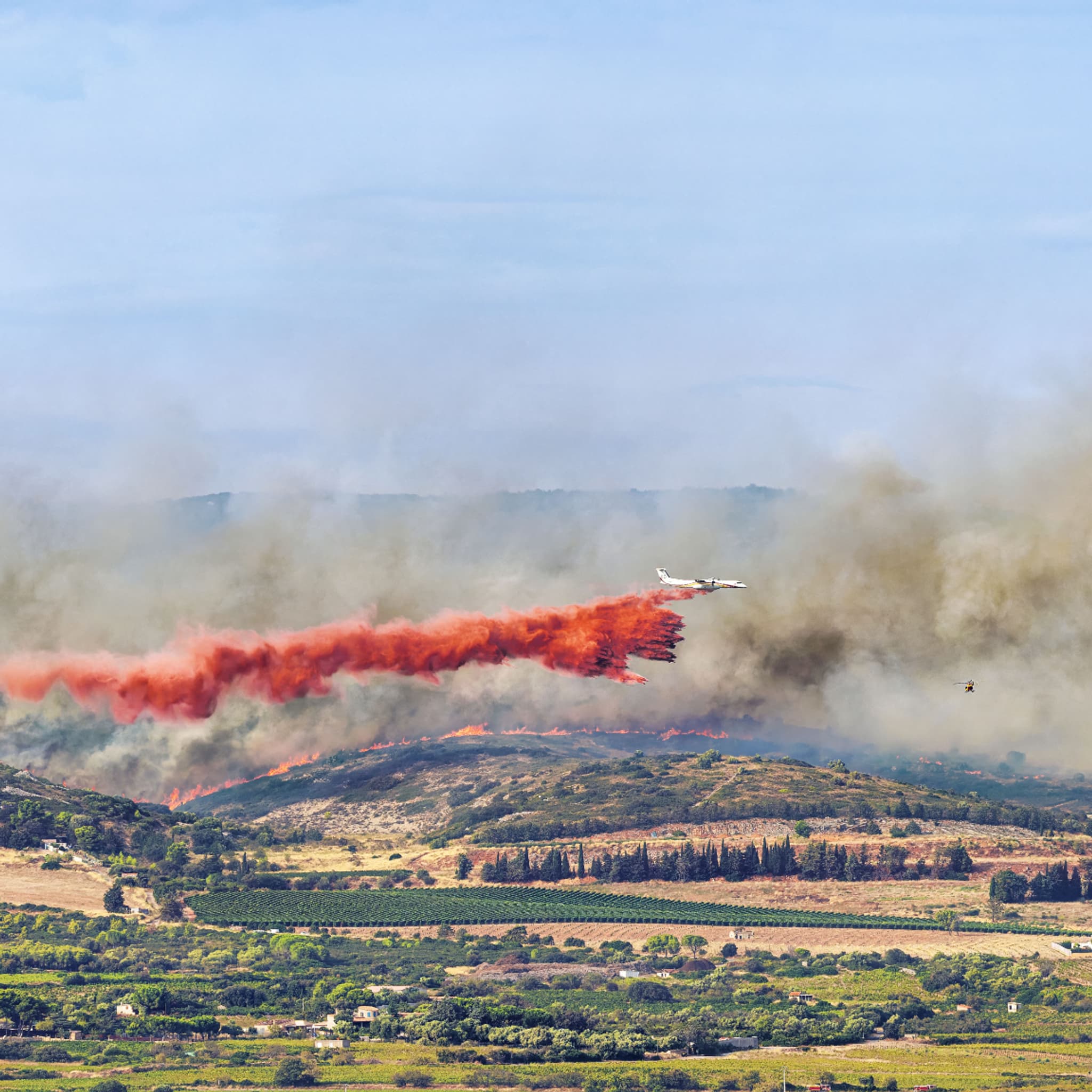 Une série d'incendies mobilisent les pompiers dans les Bouches-du-Rhône, l'Hérault et l'Aude