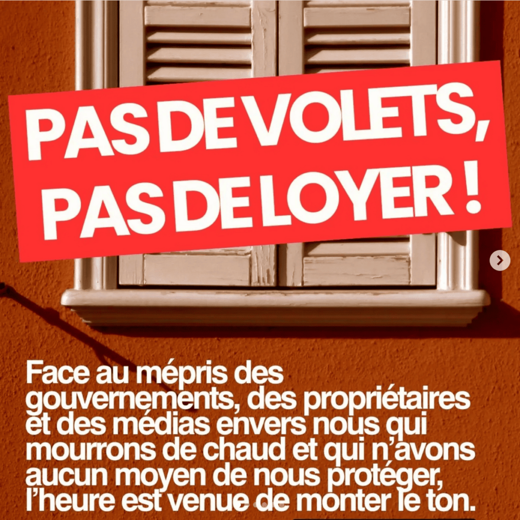 Campagne « Pas de volets, pas de loyer ! » – Droit Au Logement
