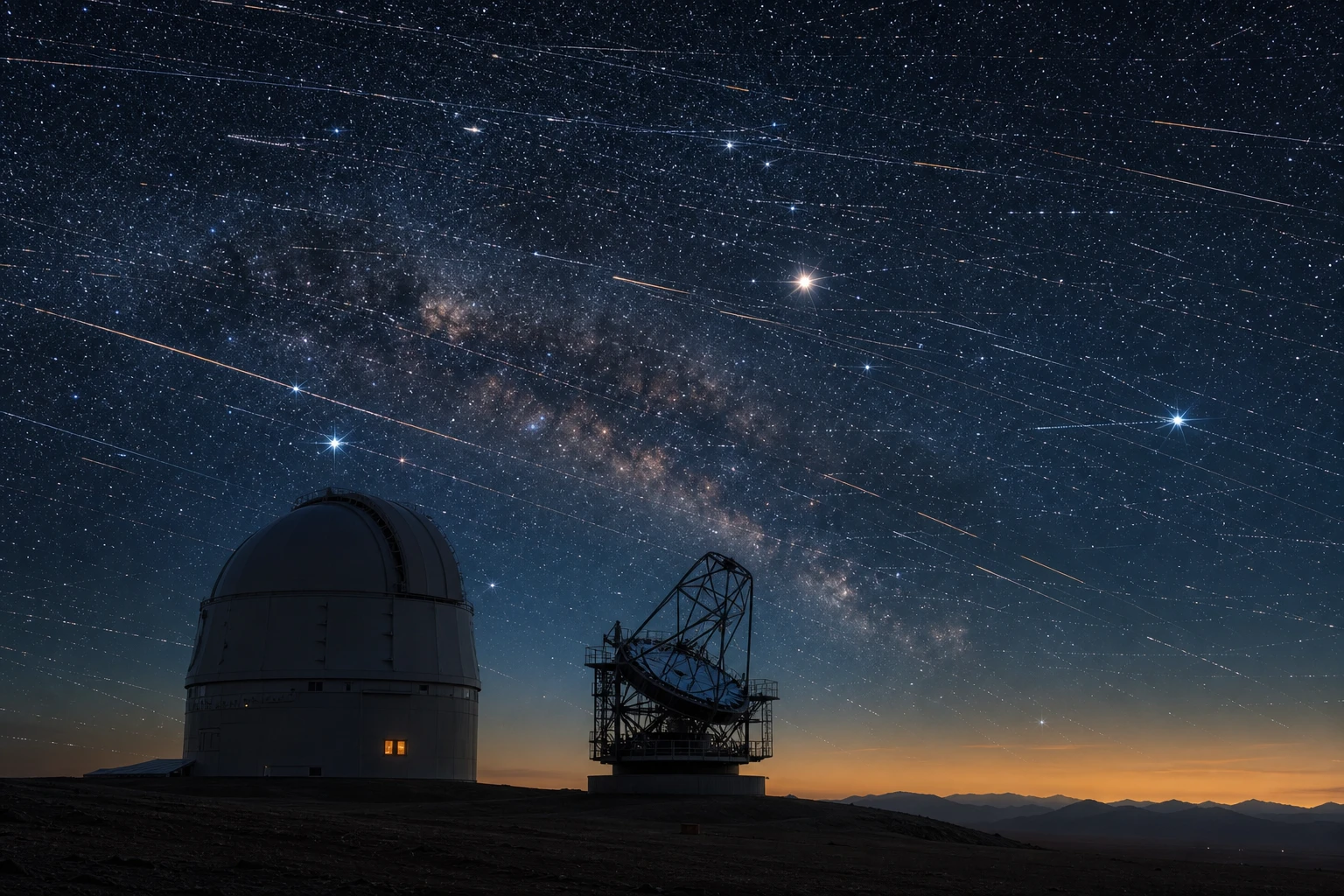 Constellation satellite et pollution du ciel nocturne
