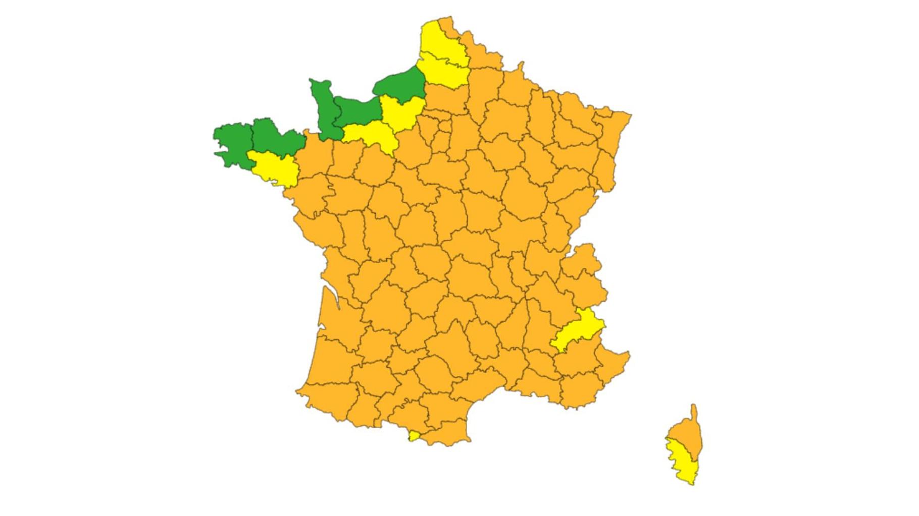 Vigilance canicule : l'alerte orange prolongée et étendue à 84 départements lundi