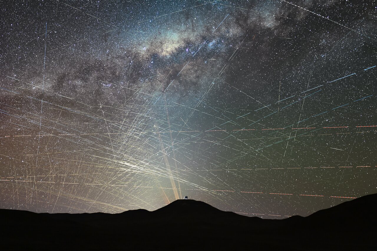 Au-delà de la limite » : un million de satellites et de miroirs dans l'espace constituent une grave menace pour le ciel nocturne | ESO France