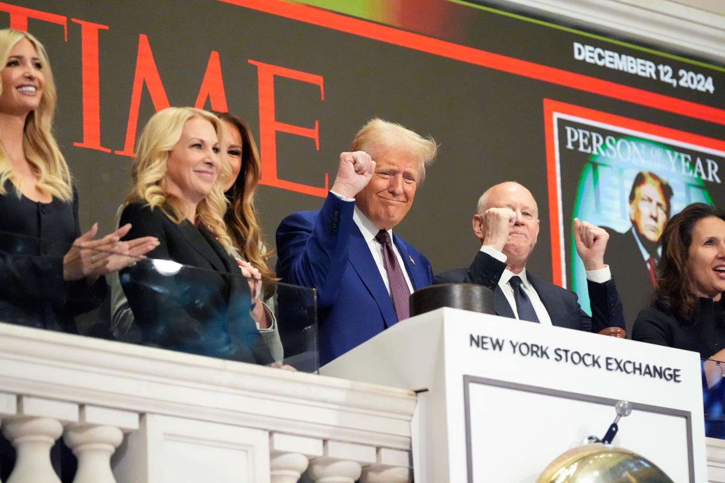 Donald Trump a sonné la cloche à Wall Street qui bat des records