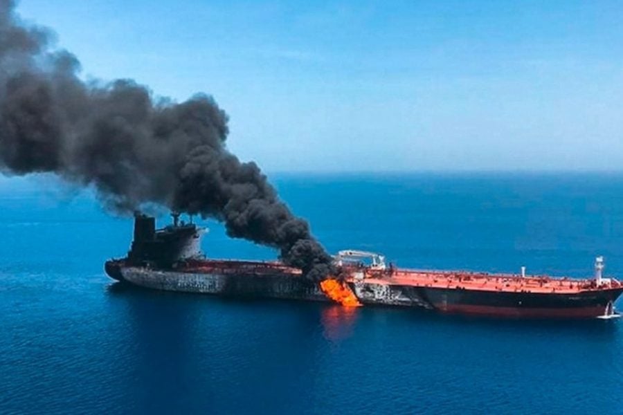Un pétrolier touché par un projectile dans le détroit d'Ormuz