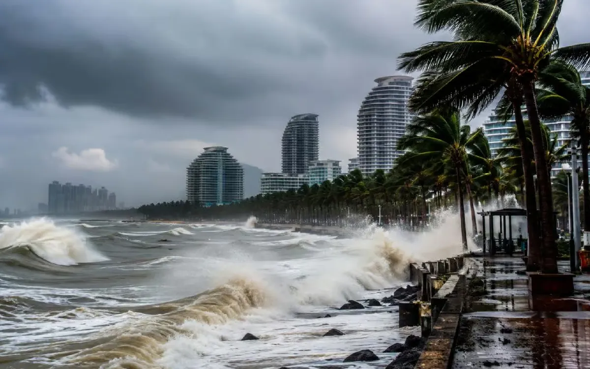 Le typhon Maysak touche terre sur l'île de Hainan ; la Chine réagit en urgence aux fortes pluies et aux inondations.