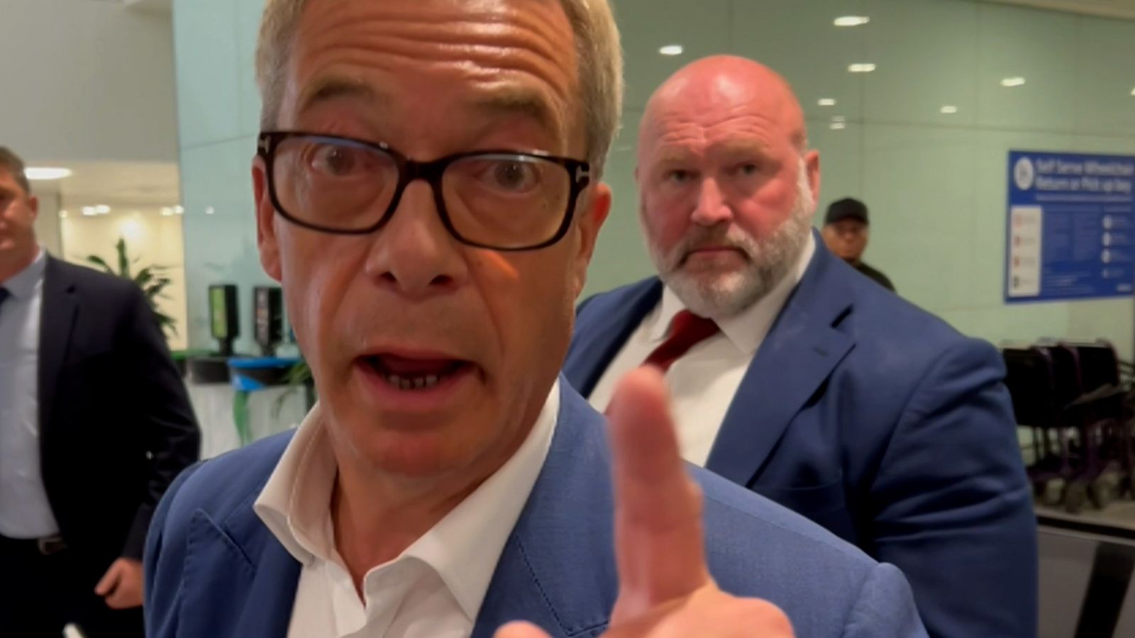 Farage accused Sky News of 'harassing' his family; Sky News has not contacted anyone from his family about the story.