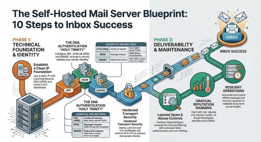 10 Steps To Set Up A Self-Hosted Mail Server Without Hitting Spam |  DuoCircle