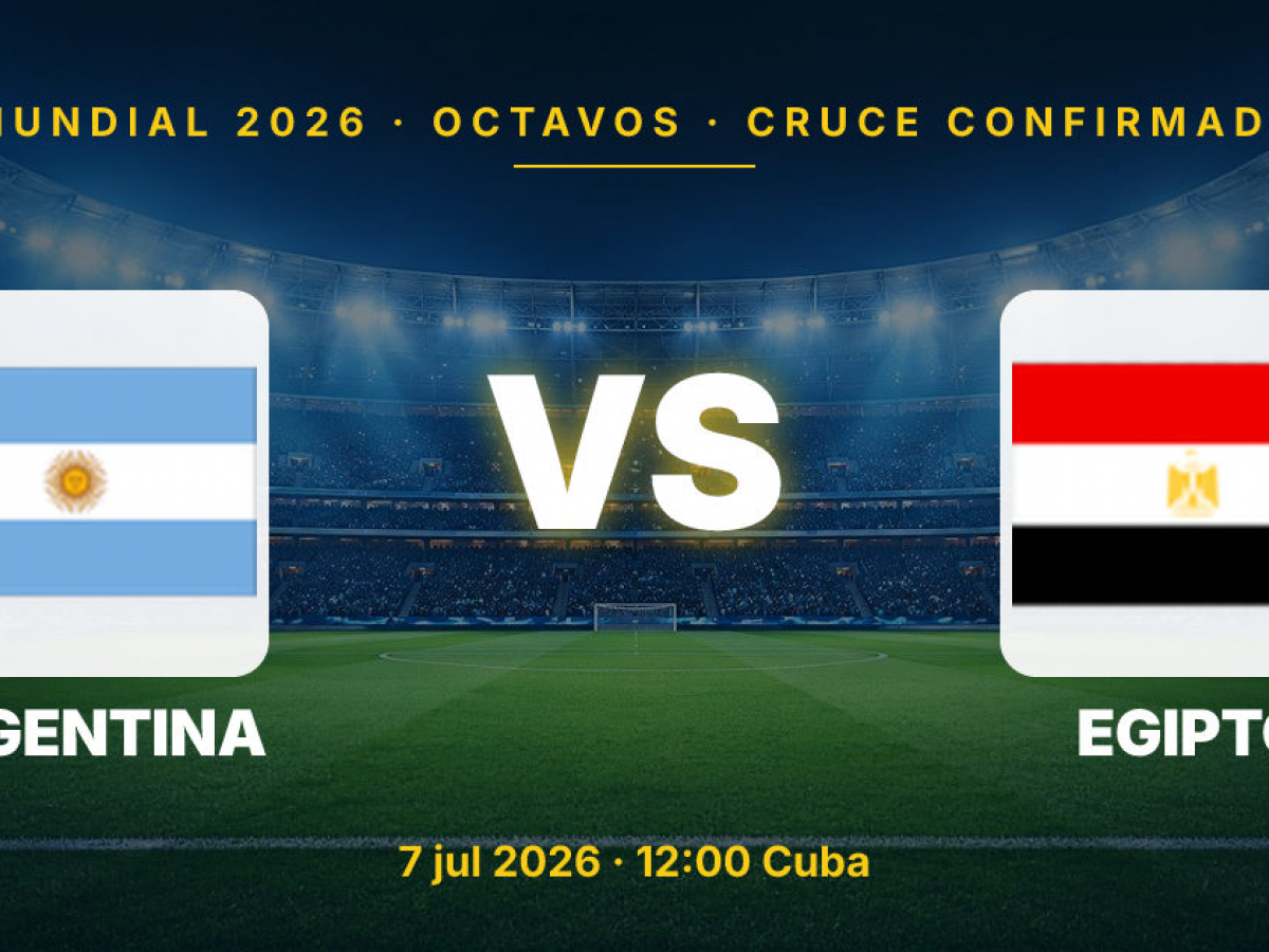 Croisement confirmé : Argentine vs Égypte en huitièmes de finale de la Coupe du Monde 2026