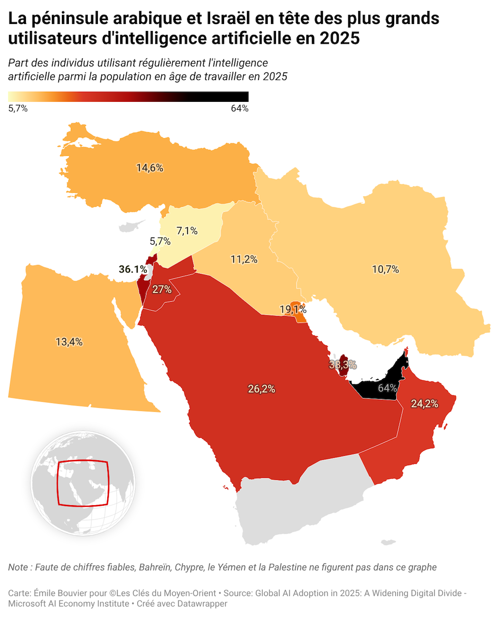L'intelligence artificielle, nouvel or noir du Moyen-Orient (1/4). Des États moyen-orientaux particulièrement portés vers l'IA