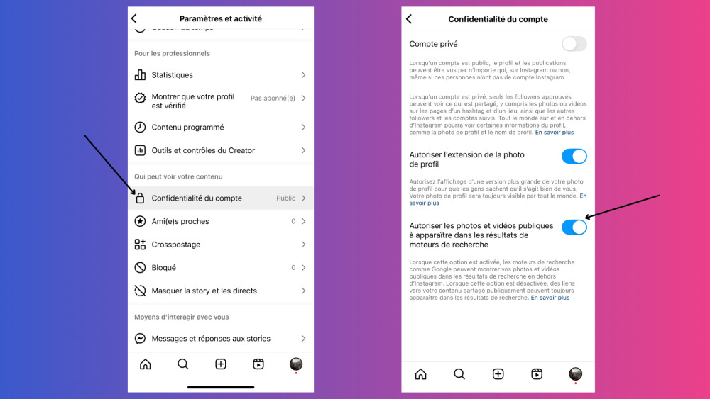 Vos photos Instagram publiques vont bientôt se retrouver sur Google, voici comment l'empêcher