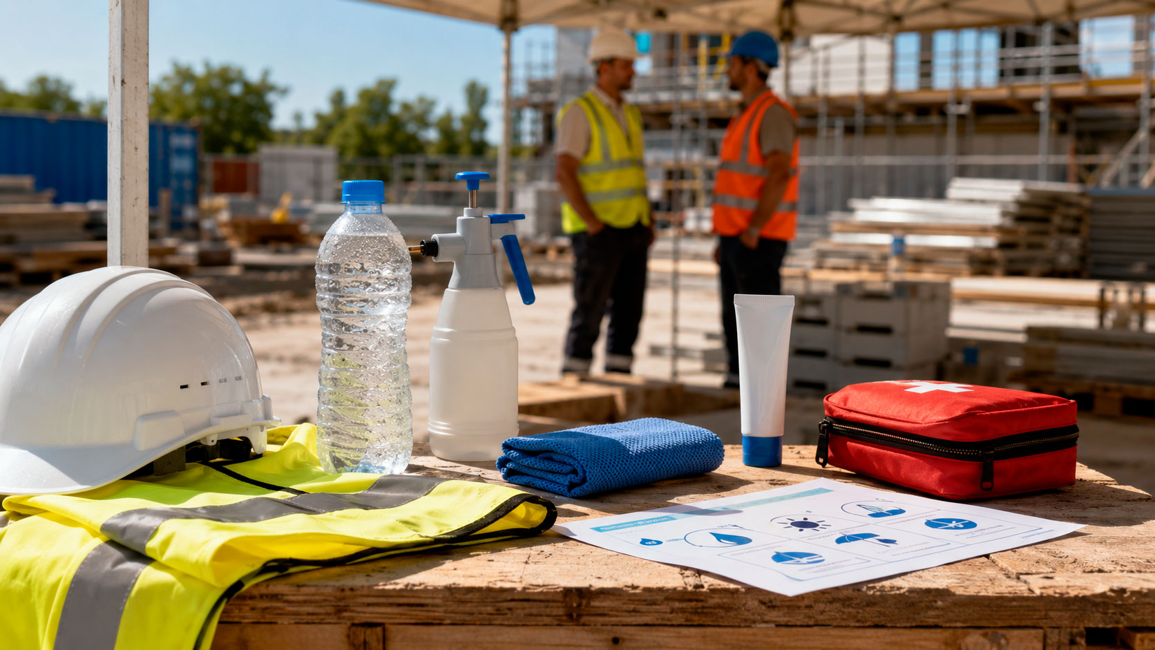 Canicule sur chantier : prévention et équipements BTP | Tamô