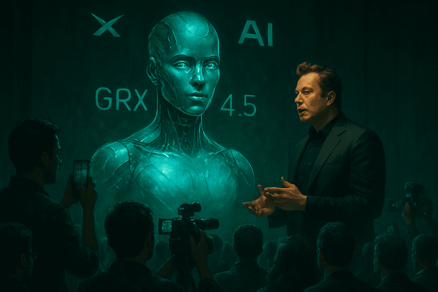 SpaceXAI dévoile Grok 4.5 : le défi d'Elon Musk à Opus d'Anthropic | Brief IA