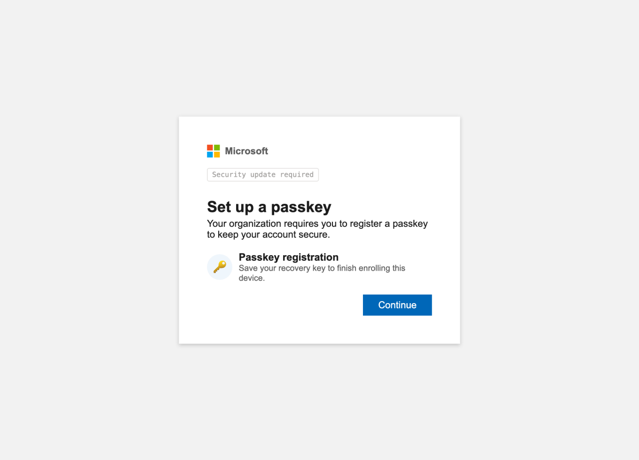 Vishing actors target Entra passkey enrollment