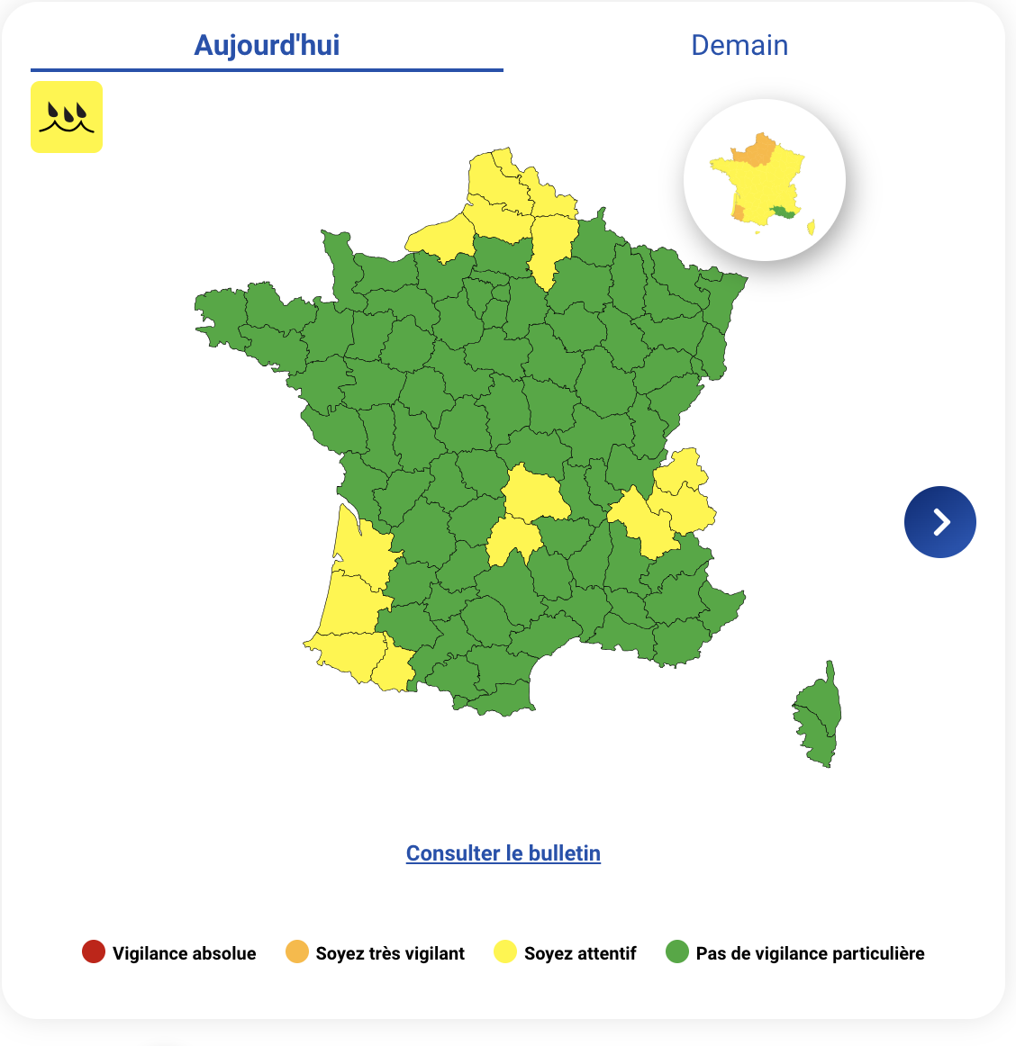 Pluie-inondation : voici les 14 départements placés en vigilance jaune ce vendredi