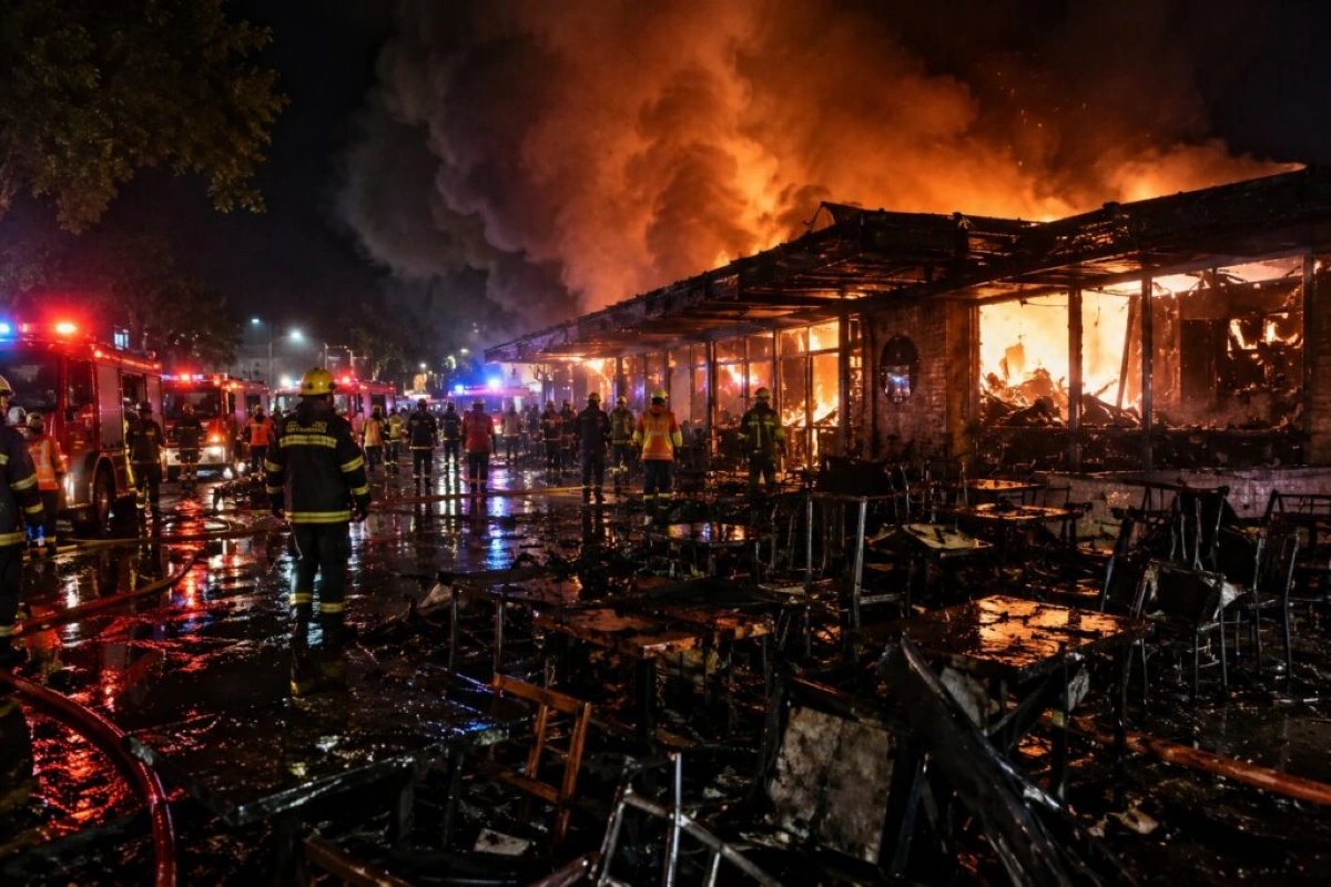 Un violent incendie dans un bar de Bangkok fait près de 30 morts.