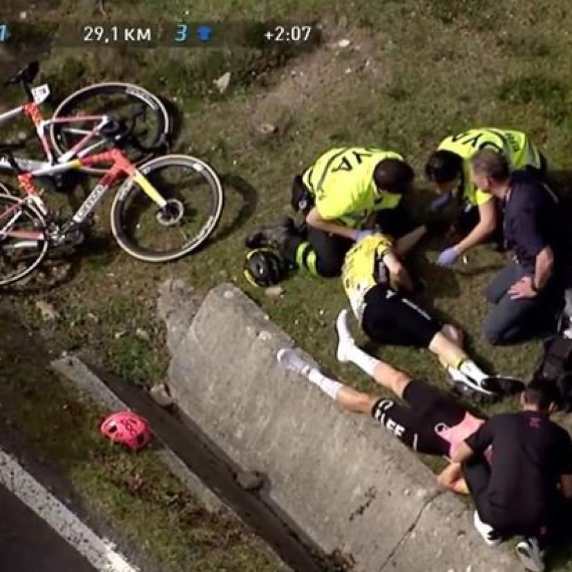 Au coeur du virage de l'effroi qui a provoqué les blessures de Vingegaard et Evenepoel