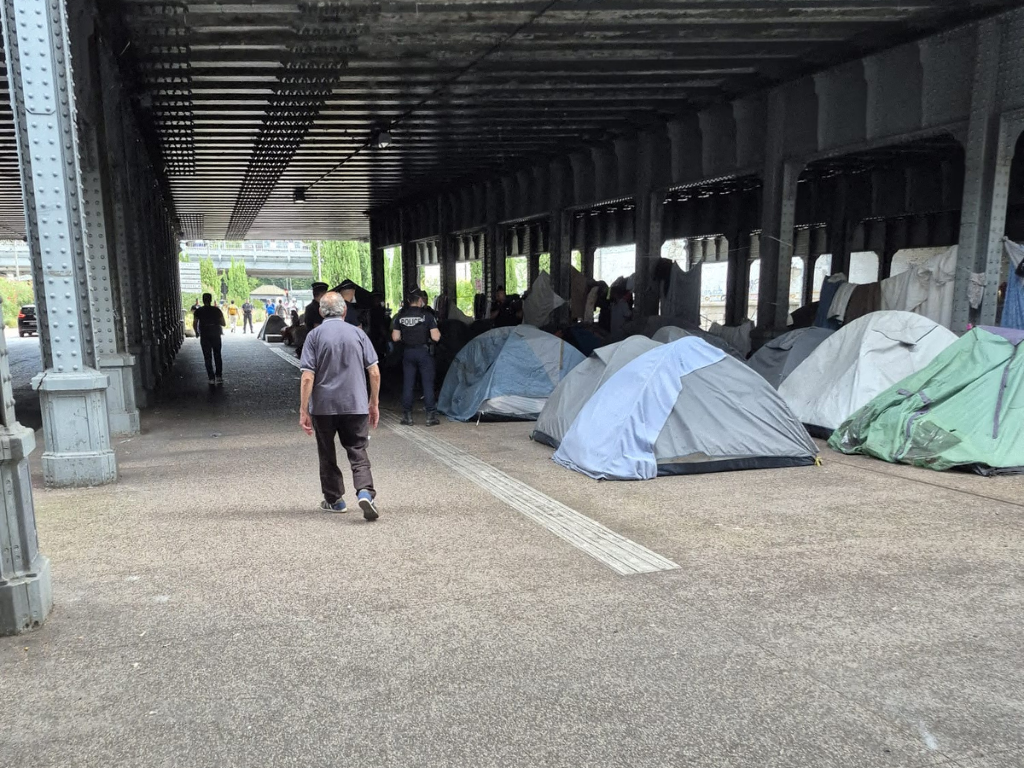 Lyon. Ce campement géant sous un pont inquiète les habitants : la police  sur place