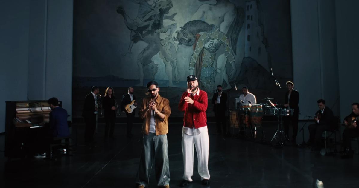 Bigflo et Oli chantent devant un tableau de Picasso au musée des Abattoirs  de Toulouse