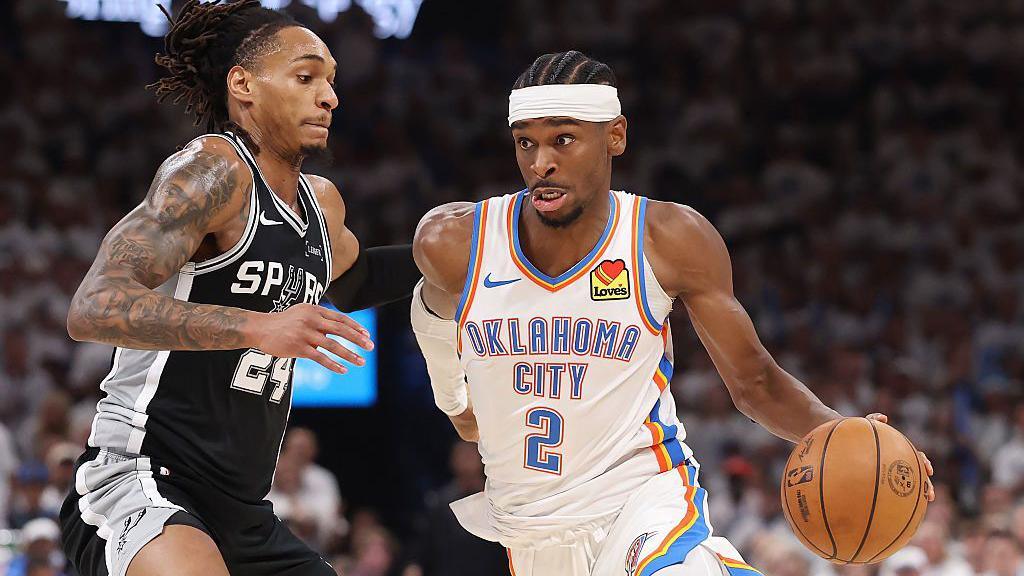 NBA play-offs: Oklahoma City Thunder beat San Antonio Spurs to move one win  from Finals - BBC Sport